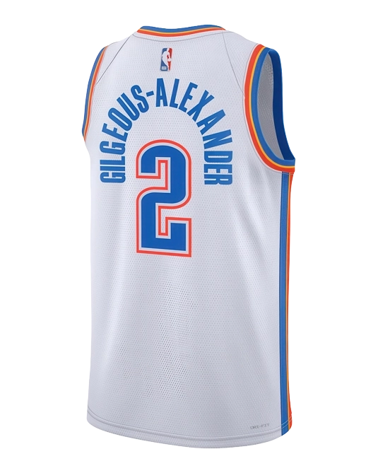 Джерси Шея Гилджес-Александра Oklahoma City Thunder Association Edition, вид сзади