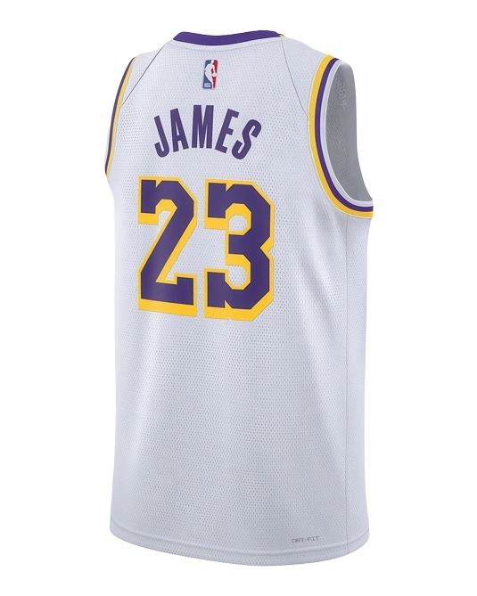Джерси Леброна Джеймса Los Angeles Lakers Association Edition, вид сзади