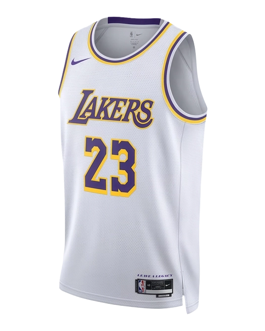 Джерси Леброна Джеймса Los Angeles Lakers Association Edition, вид спереди