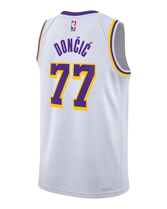 Джерси Луки Дончича Los Angeles Lakers Association Edition, вид сзади