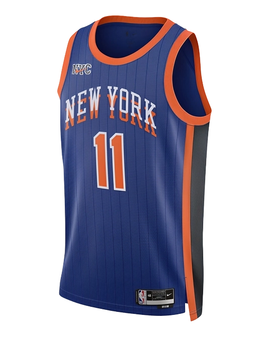 Джерси Джейлена Брансона New York Knicks City Edition 2023/2024, вид спереди