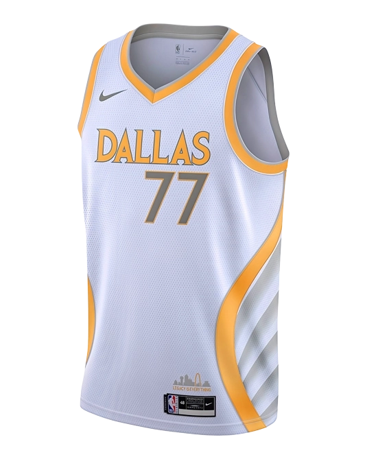 Джерси Луки Дончича Dallas Mavericks City Edition 2020/2021, вид спереди