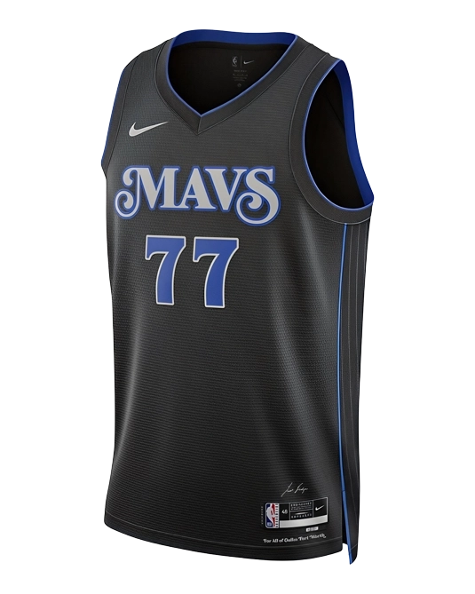 Джерси Луки Дончича Dallas Mavericks City Edition 2023/2024, вид спереди