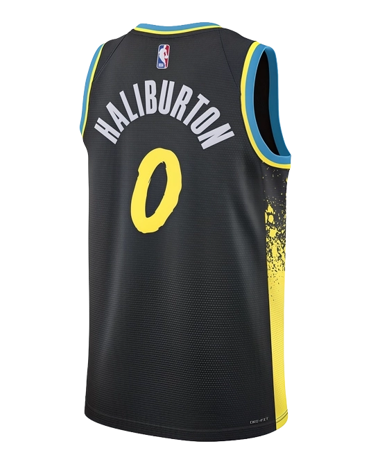 Джерси Тайриза Халибёртона Indiana Pacers City Edition 2023/24, вид сзади