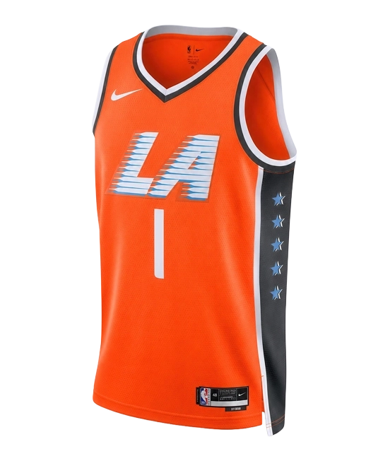 Джерси Джеймса Хардена Los Angeles Clippers City Edition, вид спереди