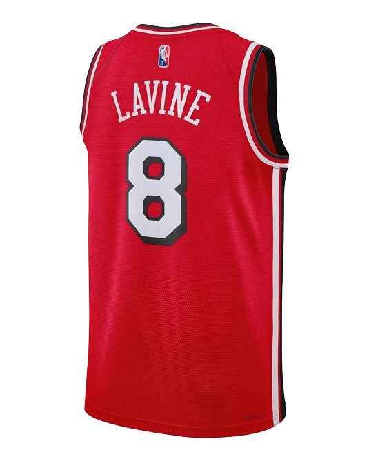 Джерси Зака Лавина Chicago Bulls City Edition 2021/2022, вид сзади