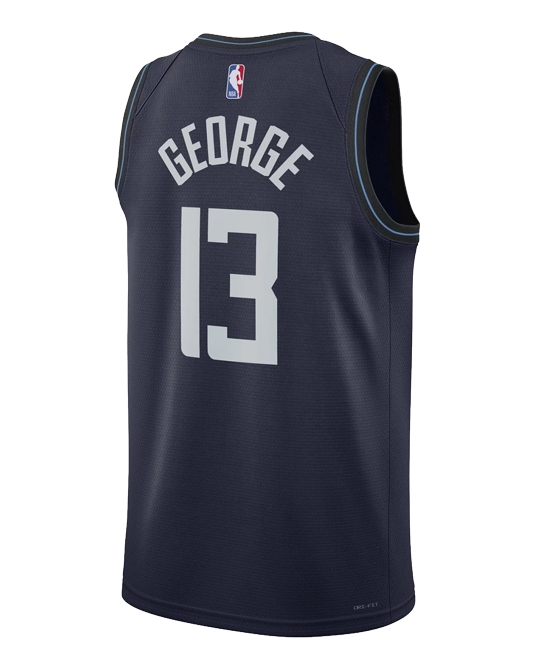 Джерси Пола Джорджа Los Angeles Clippers City Edition, вид сзади
