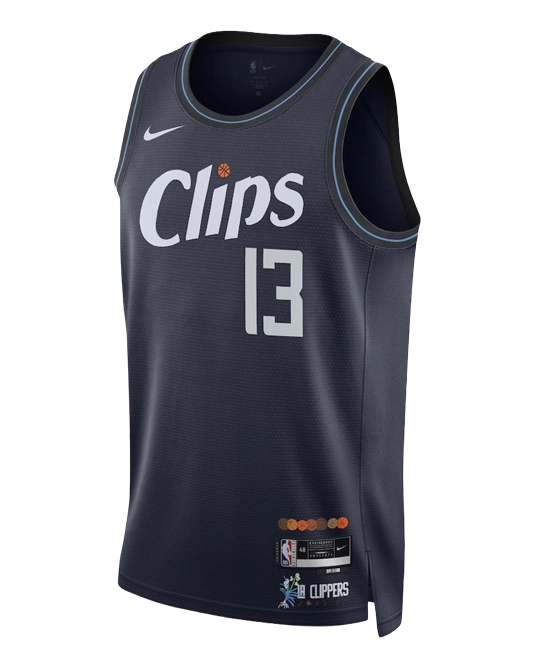 Джерси Пола Джорджа Los Angeles Clippers City Edition, вид спереди