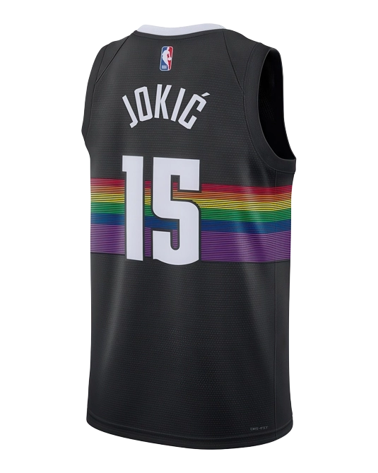 Джерси Николы Йокича Denver Nuggets City Edition, вид сзади