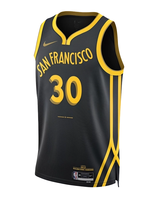 Джерси Стефена Карри Golden State Warriors City Edition 2023/2024, вид спереди