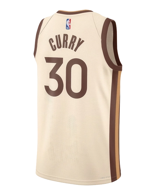 Джерси Стефена Карри Golden State Warriors City Edition, вид сзади