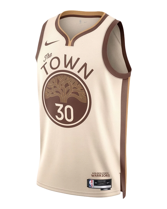 Джерси Стефена Карри Golden State Warriors City Edition, вид спереди
