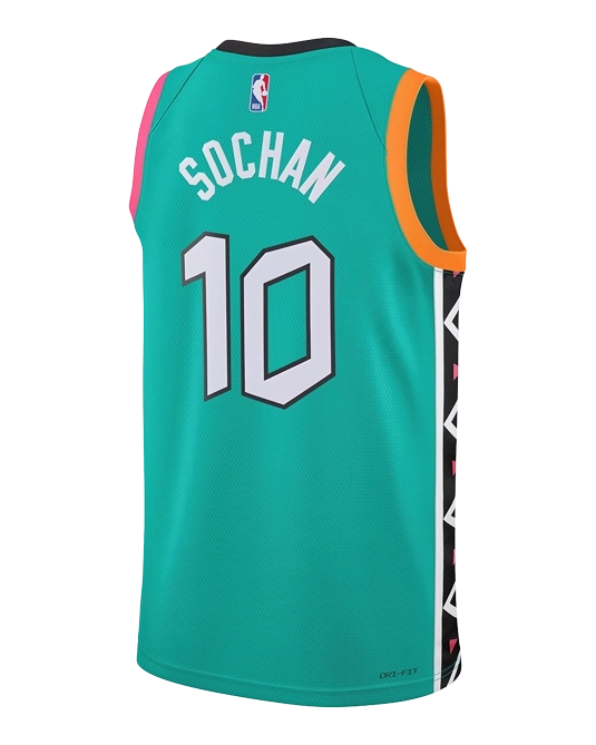 Джерси Джереми Сохана San Antonio Spurs City Edition 2022/2023, вид сзади