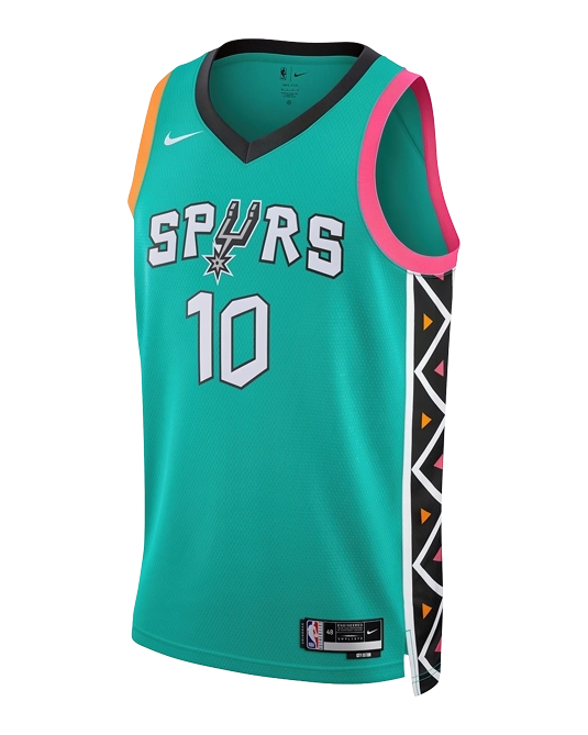 Джерси Джереми Сохана San Antonio Spurs City Edition 2022/2023, вид спереди