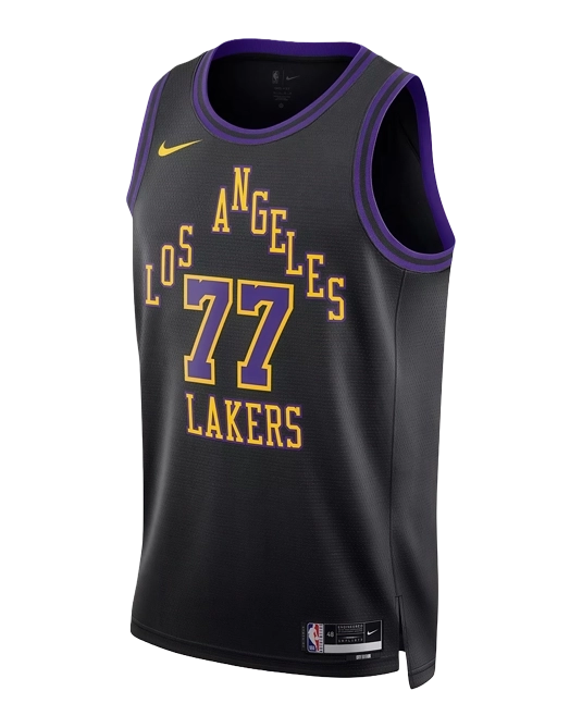 Джерси Луки Дончича Los Angeles Lakers City Edition, вид сзади