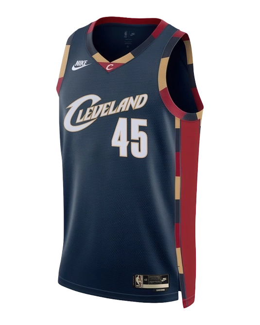 Джерси Донована Митчелла Cleveland Cavaliers Classic Edition, вид спереди