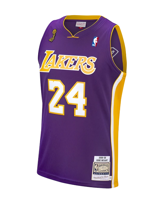 Джерси Коби Брайанта Los Angeles Lakers Hardwood Classics 2008/2009, вид спереди