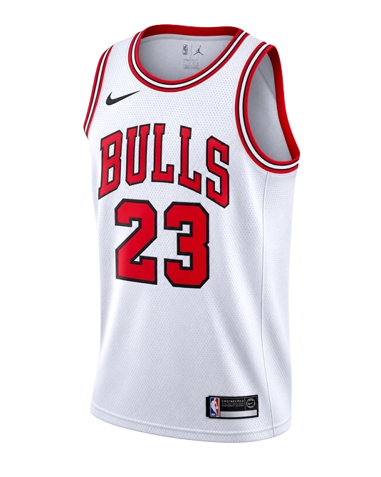 Джерси Майкла Джордана Chicago Bulls Hardwood Classics Home, вид спереди