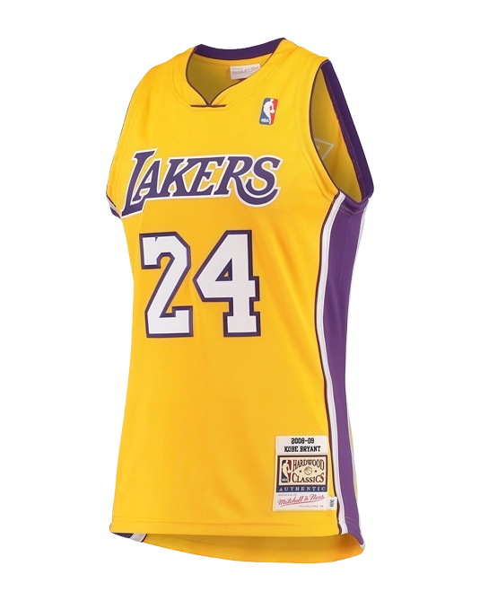 Джерси Коби Брайанта Los Angeles Lakers Hardwood Classics, вид сзади