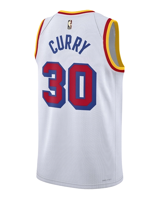Джерси Стефена Карри Golden State Warriors Hardwood Classics 2024/2025, вид сзади
