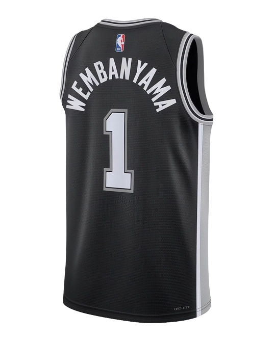 Джерси Виктора Вембаньямы San Antonio Spurs Icon Edition, вид сзади