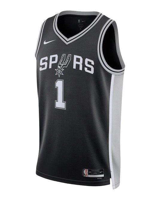 Джерси Виктора Вембаньямы San Antonio Spurs Icon Edition, вид спереди