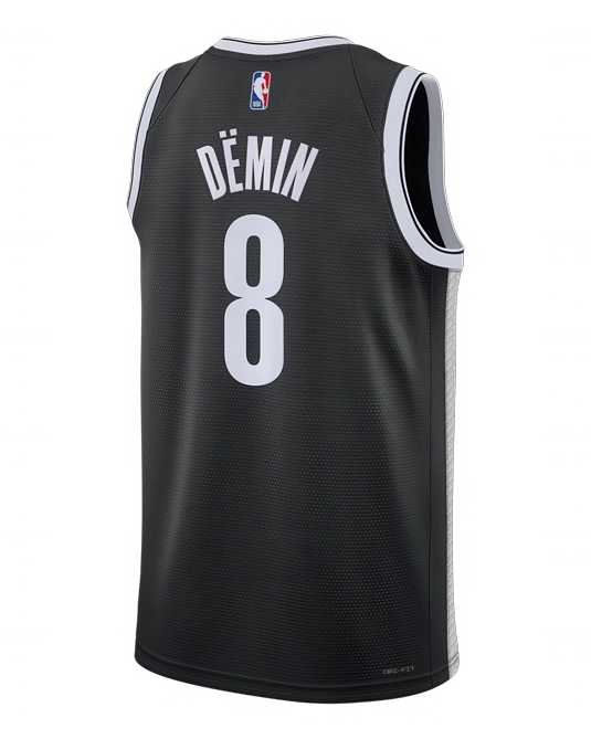 Джерси Егора Дёмина Brooklyn Nets Icon Edition, вид сзади