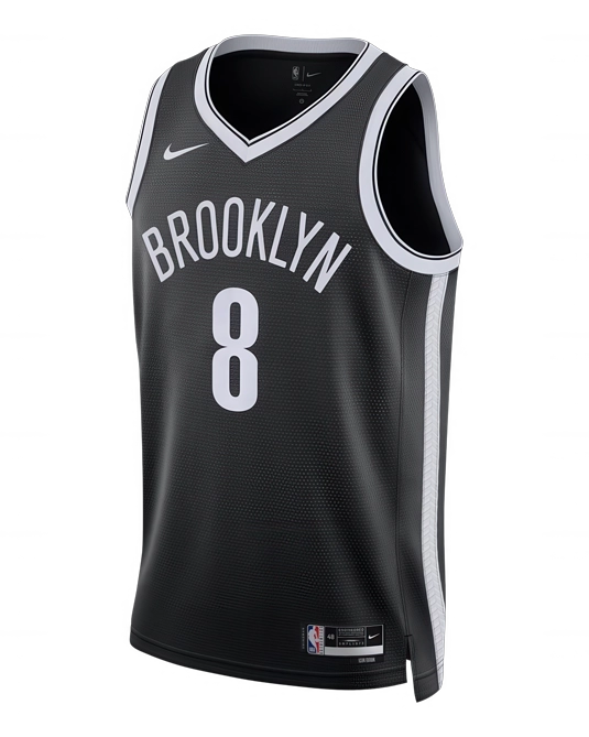 Джерси Егора Дёмина Brooklyn Nets Icon Edition, вид спереди