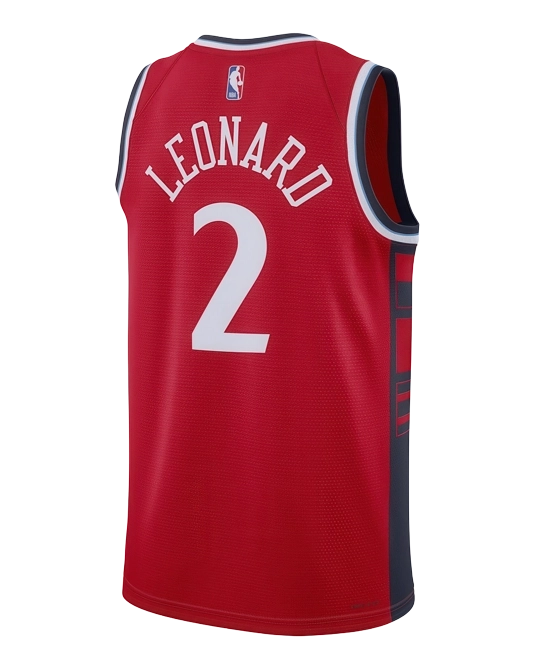 Джерси Кавая Ленарда Los Angeles Clippers Statement Edition, вид сзади