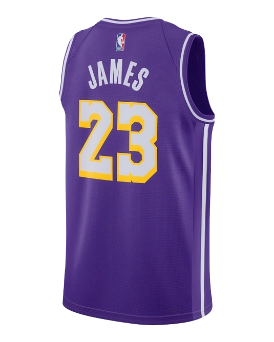 Джерси Леброна Джеймса Los Angeles Lakers Statement Edition, вид сзади