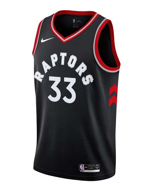 Джерси Марка Газоля Toronto Raptors Statement Edition 2018/2019, вид спереди