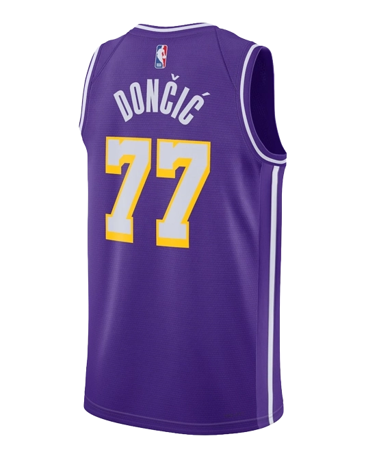 Джерси Луки Дончича Los Angeles Lakers Statement Edition, вид сзади